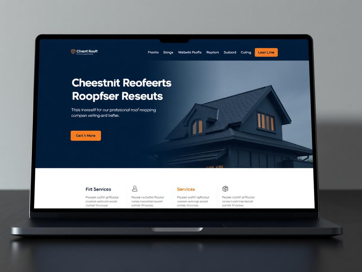 Chestnut Roofing — Roofing & Trades website design